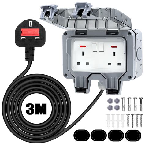 external electrical socket box|external socket outlet.